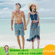 Cặp vợ chồng mới của Hàn Quốc kỳ nghỉ áo tắm suối nước nóng váy mỏng bikini bikini chia đôi phù hợp - Vài đồ bơi