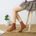 Giữa vớ ống mùa hè phần mỏng ladies socks Hàn Quốc thể thao màu rắn khử mùi cotton thoáng khí phụ nữ vớ tất lười nữ Bít tất nữ