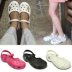20 phụ nữ mang thai mới dép và dép lỗ giày y tá giày trắng dép phẳng Bao Đầu dép nữ mùa hè trượt