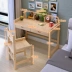 Bàn gỗ rắn trẻ em có thể được nâng lên và hạ xuống bàn học sinh học sinh bàn thông trẻ em viết bàn làm việc bàn ghế - Bàn bàn gỗ gấp Bàn