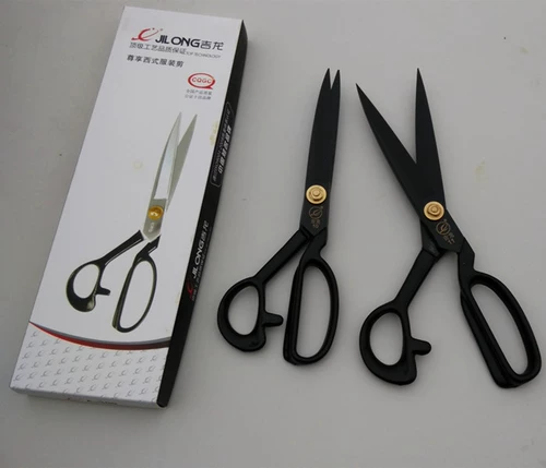 БЕСПЛАТНАЯ ДОСТАВКА JILONG BOUTIQUE НОЖЕНТЫ НОГРЫ Руковывание больших ножниц Промышленная домохозяйство 9 -INCH 10 -INCH 11 -INCH 12 ЧЕРНАЯ СТАЛЬ