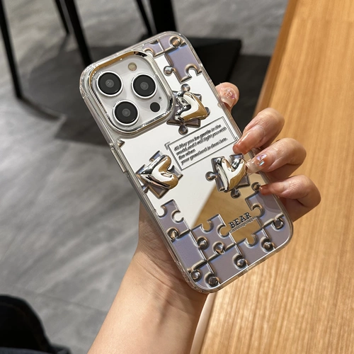 Apple, трехмерный совместимый iPhone 14, iPhone14 Pro, чехол для телефона, iPhone14 Pro, силиконовый мобильный телефон, изысканный стиль, зеркальный эффект, iphone, 12, 14plus, защита при падении