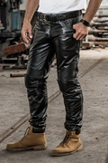 HARLEY ANGEL da quần da nam giới có thể đặt bảo vệ bánh da quần windproof off-road xe máy quần
