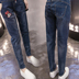 Phụ nữ mang thai jeans quần dài Harlan quần chân 2018 thẳng lỏng mặc đàn hồi dạ dày lift phụ nữ mang thai quần giải phóng mặt bằng Phụ nữ mang thai quần / quần bụng