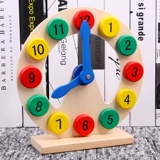 Учебные пособия Монтессори, цифровые деревянные детские часы для раннего возраста, интеллектуальная игрушка, раннее развитие, 1-3 лет