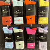 Nike, хлопковые носки подходит для мужчин и женщин для влюбленных, спортивные высокие сапоги для спортзала, для бега