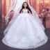 Kristi Barbie Dress Up Set Hộp quà cưới Đám cưới Cô gái Công chúa Búp bê Quần áo Quà tặng Đồ chơi - Búp bê / Phụ kiện