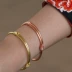 滇 都 Bronze đồng nguyên chất vòng tay nam giới và phụ nữ mô hình handmade handmade gió brass bracelet sống khóa để gửi một bạn gái duy nhất Vòng đeo tay Cuff