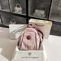Маленький рюкзак, розовая небольшая дизайнерская сумка через плечо для отдыха, из натуральной кожи, тренд сезона
