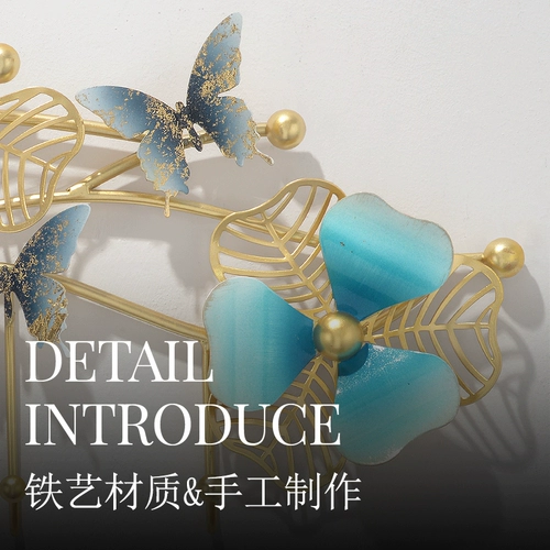 Модная стойка декоративная дверная крючка стена крюк Light Luxury Creative Butterfly Metal Iron Wall Look крюк
