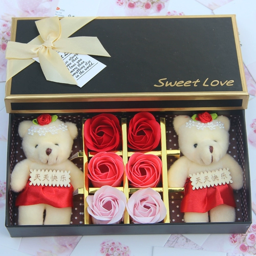 Мыло с розой в составе для матери на день Святого Валентина, подарок на день рождения