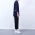Hàn quốc phiên bản của Harajuku phong cách quần chân rộng của nam giới chín quần Hàn Quốc lỏng thẳng quần retro giản dị chân rộng quần triều nam quần đũi nam Crop Jeans