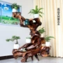Toon gỗ nhựa cây gỗ đứng một gốc khắc hoa cây cảnh kệ cây tự nhiên gốc rễ trang trí - Các món ăn khao khát gốc bàn ghế gốc cây mini