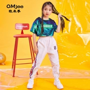 Trang phục khiêu vũ cho trẻ em Jazz Summer Summer Street Set Set Trang phục Hip Hop Trang phục múa trống - Trang phục