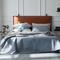 60 cotton chần trải giường ba mảnh mùa hè là đa chức năng khăn trải giường chăn Bắc Âu đồng bằng trải giường có thể giặt bộ drap giường giá rẻ