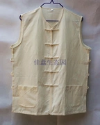 Tuyệt vời cotton thô vải truyền thống Tang phù hợp với vest nam mồ hôi vest Ma Hao mùa hè ông già áo vest phong cách quốc gia đĩa gió - Lót