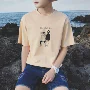 9,9 summer 2018 hè mới phiên bản Hàn Quốc của nam Nhật Bản áo thun ngắn tay thanh niên học sinh quần áo công sở thủy triều từ bi Áo thun nam tay ngắn