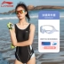 Li Ning một mảnh tam giác áo tắm nữ 2022 mới hợp thời trang không tay bảo thủ thể thao chuyên nghiệp sexy giảm béo suối nước nóng Bộ đồ bơi hai mảnh
