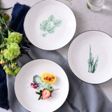 ДИТАНА HOME CERAMIC NORDIC Insiders, европейские и корейские творческие зеленые растительные круги, наборы личностных блюд