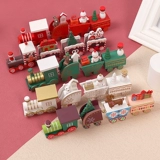 Окрашенный деревянный настольный поезд, DIY, подарок на день рождения