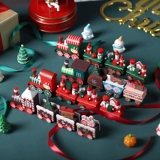 Окрашенный деревянный настольный поезд, DIY, подарок на день рождения