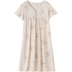 Váy ngủ nữ cotton mùa hè mới in váy mùa hè lỏng màu tươi cotton hàng đầu - Đêm đầm Đêm đầm