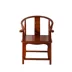 ghế đọc sách Bộ ba chiếc ghế bành bằng gỗ nguyên khối, ghế mũ chính thức kiểu Trung Quốc mới, ghế bàn trà cổ, ghế Taishi đơn màu gỗ gụ, nội thất ghế ghế sô pha Cái ghế