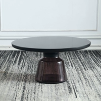 Крутой черный+фиолетовый серый столик