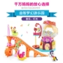 Xiaoma Baoli giấc mơ kẹo trượt nhà slide set công chúa lâu đài cô gái chơi gia đình cha mẹ và con tương tác đồ chơi búp bê xinh đẹp