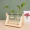 Bình thủy canh sáng tạo khung gỗ cây xanh thủy tinh phòng khách hoa nhỏ container văn phòng máy tính để bàn trang trí trang trí - Vase / Bồn hoa & Kệ chậu trồng cây cảnh