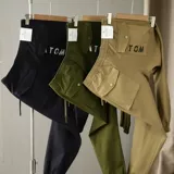 Штаны, осенняя хлопковая утепленный лонгслив
