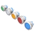 Đèn LED kim loại đèn báo nguồn tín hiệu hai chân vít 3V5V6V12V24V pin 12/16/19/22mm 
