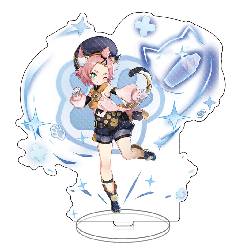 Dionaprimary god periphery Set up a brand Barbara  Granulated sugar smoke Fei mountain elf Set up a brand transparent Human form Acrylic Ornaments Customizable