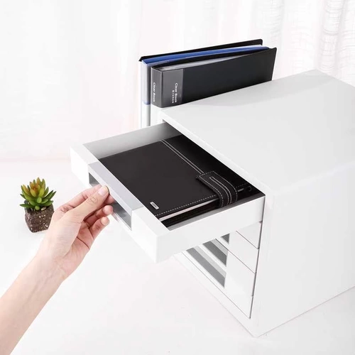 Deli 9780 Файловый шкаф настольный хранение 5 -Story A4 Office Большой -подключение ящика для хранения ABS -Type -Type