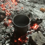 Чистая титановая складная чашка титановой чашки титана титана может быть выгравирована, портативная, устойчивая к высокой температуре