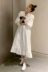 Spot Korean Dongdaemun Womens Wear Spring 2021 New Western Lace Edge Loose Fairy Dress Long Dress ms - váy đầm