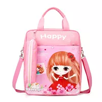 Сумка с ручкой розовой девочка