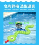 Надувное кольцо для плавания в форме змеи, детское кольцо для дайвинга, длинная палка, плавающий остров, детский парк, реквизит, водная игрушка