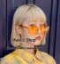 Hàn Quốc em gái mềm Hàn Quốc kính râm tròn màu trong suốt kính râm Hồng Kông nam biển viên thạch kính mát