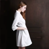 Мужская пижама для влюбленных, осенний летний белый банный халат, коллекция 2023, длинный рукав, большой размер