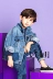 Quần áo trẻ em của Lafley 2019 mùa thu mới bé trai và bé gái màu áo khoác denim phiên bản Hàn Quốc của quần jean bóng chày 1623 - Áo khoác áo khoác bé gái 10 tuổi Áo khoác
