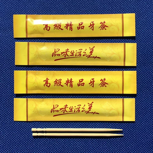 Одноразовый механизм бамбуковой палочки с однополосной палочкой на четырех сторонах боковой нажатии независимой упаковки белой кожа