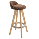 Северный настоящий деревянный батончик вращение творческое высокое стул стул ретро -батончик Простой молочный чайный бар