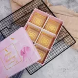 Середина -аумновый фестиваль выпечка упаковки 50/80G шесть подарочных коробки Лунный пирог с яиц -желткой коробка xue mei niang подарочная коробка Hard Box