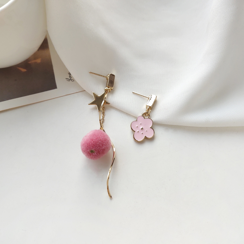 22#Special Offer feedback temperament Spring and summer new pattern love Pearl Earrings Sweet Versatile Earrings Collection girl Ear Studs Ear clip