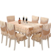 Màu rắn bàn cà phê hình chữ nhật bàn ăn vải ghế đệm ghế bìa đặt hiện đại Của Trung Quốc ghế set home new ghế bìa Khăn trải bàn
