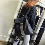 Рюкзак, вместительная и большая сумка через плечо, трендовая сумка для путешествий, Гонконг, в корейском стиле, из натуральной кожи