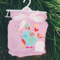 Розовая птица 75*100см