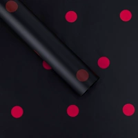 Черный+красный (точка медово сахарная бумага) 20 фото/сумка