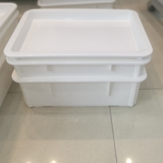 Оборот Box pp5食品级白色面包食物qs认证长方形周转箱防静电包邮面团披萨⑤
